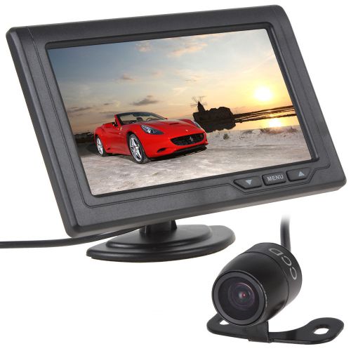 4.3&#034; color tft lcd 2-ch screen car rear view camera + 420tvl backup camera kit