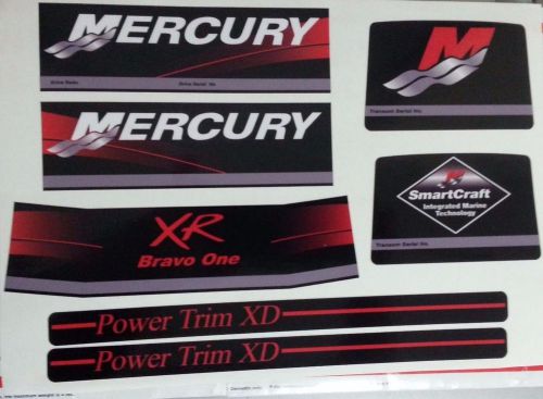 Mercruiser  bravo one xr decals  w /red rams sticker set