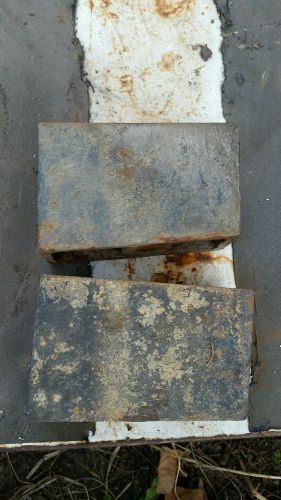 4&#034; heavy steel lift blocks pair