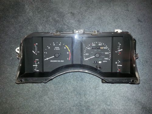 90-93 mustang instrument gauge cluster 140 mph, 28544 miles, nice shape