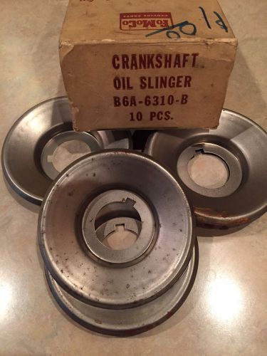 Nos ford crankshaft oil slingers b6a-6301-b