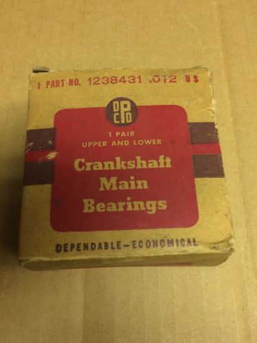 Nos mopar part no. 1238431 .012 us crankshaft main bearings dodge 1933-42