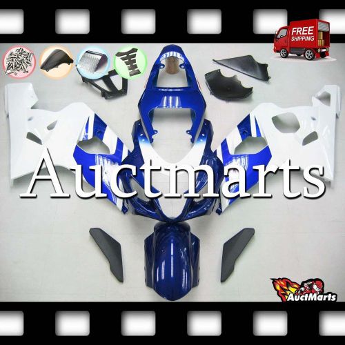 For suzuki gsx-r600 gsx-r750 2004-2005 04-05 fairing plastic blue white 2h8 ve