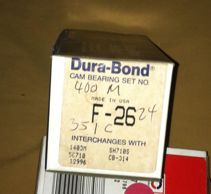 Dura-bond cam bearing set for ford!