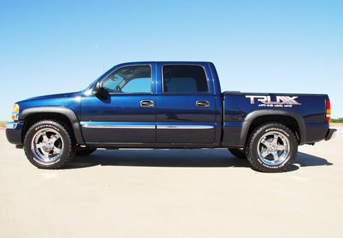 Gmc sierra 1500 factory style textured finish fender flares 1999-2007