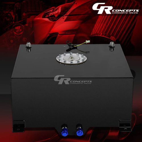 15.5 gallon/59l lightweight black coat aluminum gas fuel cell tank+level sender