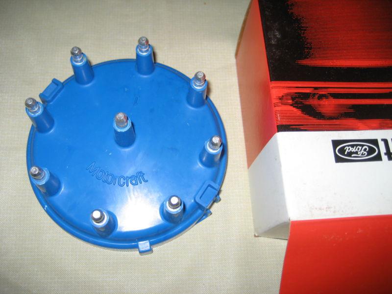 Nos new  ford truck 77/9 &78/9 bronco blue distributer cap v8 motorcraft mercury