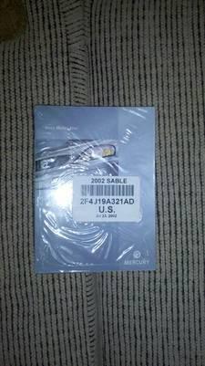 2002 mercury sable owners manual brand new still sealed