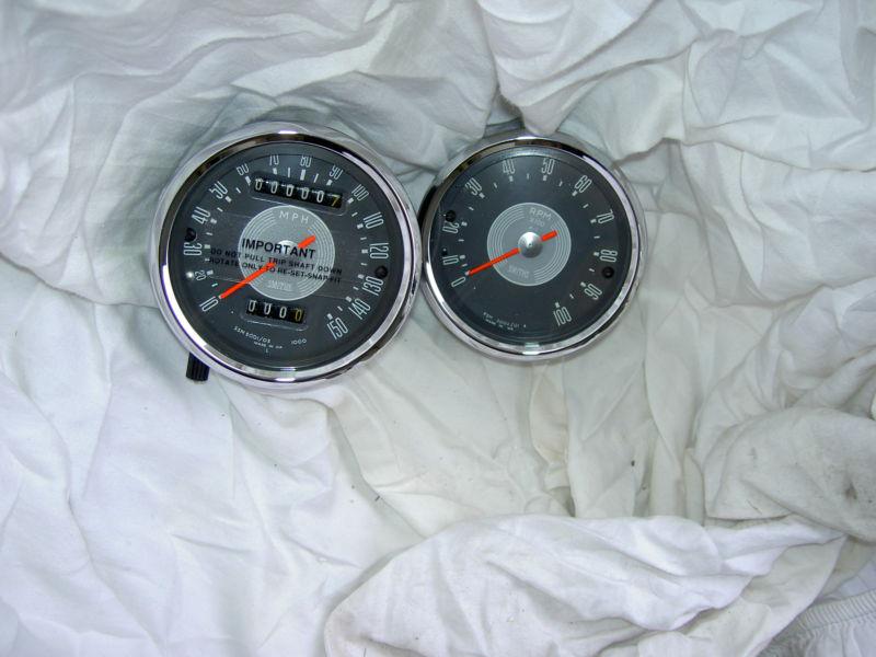 1968 / 1969 triumph t120 / tr6 smiths 150mph speedometer & tach
