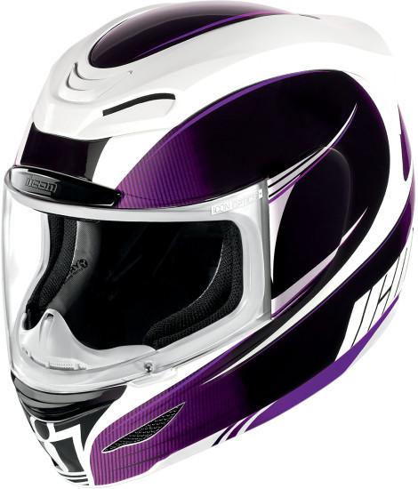 Icon airmada salient motorcycle helmet purple size xl extra large