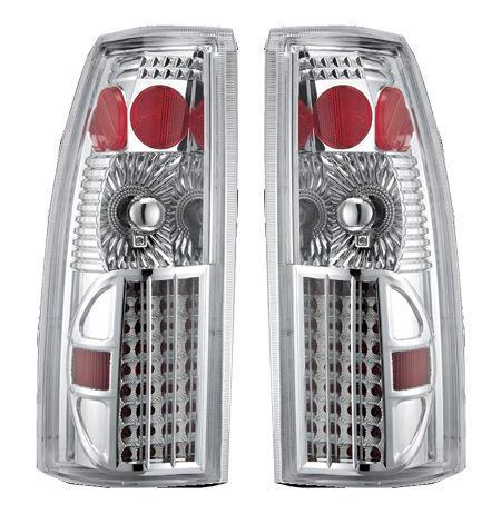 Apc diamond cut tail lights for gm c/k yukon tahoe chrome 407507tlc