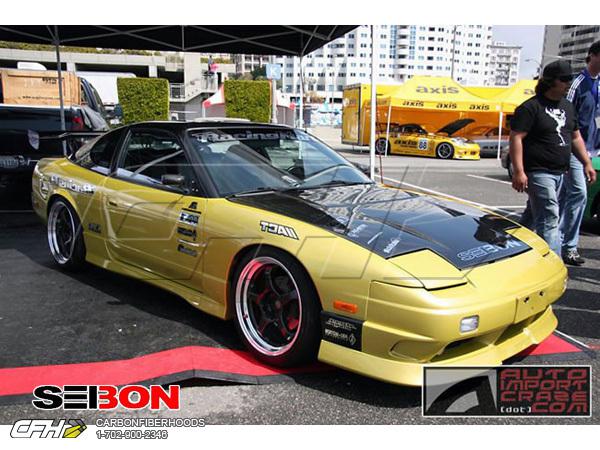 Seibon carbon fiber dv-style carbon fiber hood kit auto body nissan 240sx 89-94