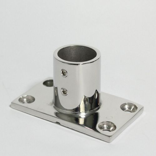 Boat hand rail fitting 90 degree 7/8&#034; rectangular base marine stainless steel us