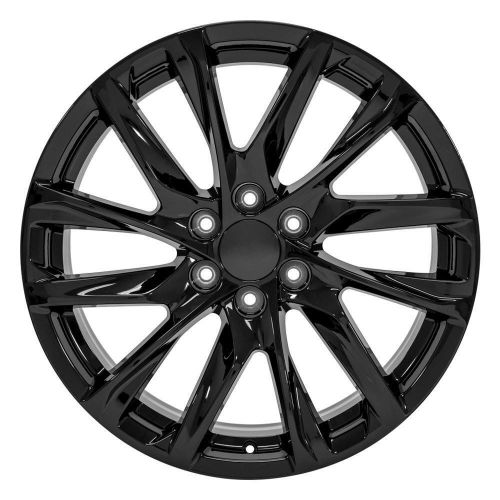 Oe wheels ca90-22090-6550-28b 22&#034; ca90 fits cadillac escalade 22x9 gloss black