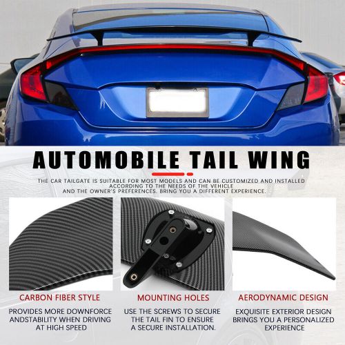 46&#034; carbon fiber racing rear trunk spoiler gt style for mercedes slk r171 05-07