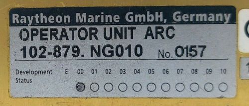 Raytheon marine 102-879 ng010 operator unit arc autopilot remote control