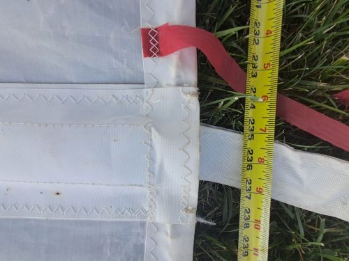 Sailboat replacement sail 12.6&#039; wide x 24&#039; tall