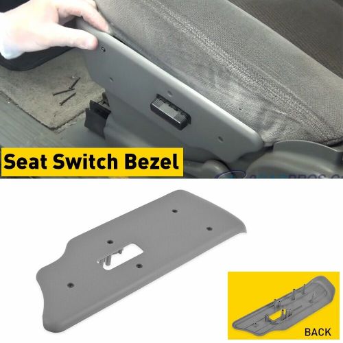 Gray front seat left drivers switch bezel for trim 2003-2006 sliverado sierra us