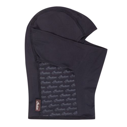 Indian motorcycle script balaclava, black