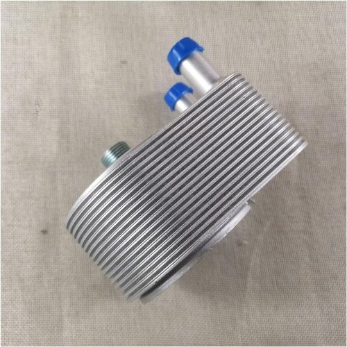 Car engine oil cooler housing with central axis sensor assembly for chrysler 300