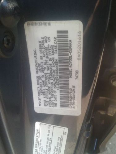 (shifter assembly only)camry     2003 transmission shift 1650607