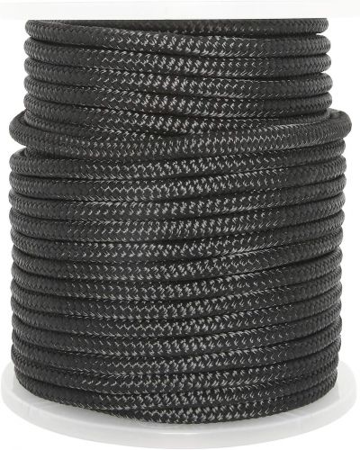 Novelbee 3/8 inch x 300 feet double braid nylon anchor line with stainless steel