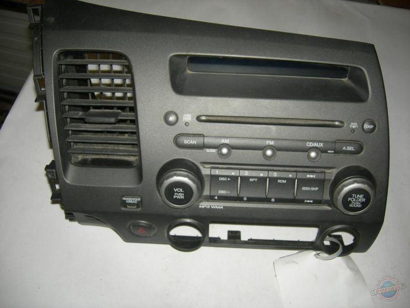 Radio civic 894450 06 07 08 09 10 11 am-fm-cd with bezel