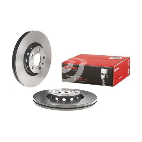 Brembo front pair vented uv coated brake discs 09.8690.11 - fits audi, skoda