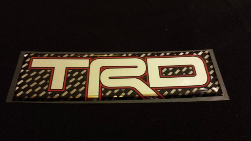 Trd decal domed sticker