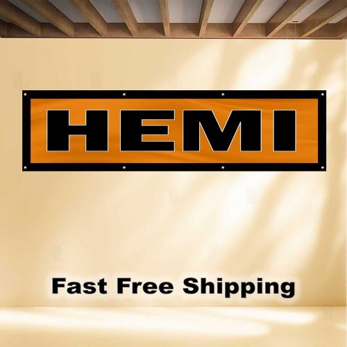 Hemi 2&#039;x8&#039; banner flag dodge mopar