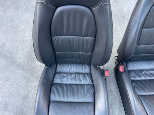 1999-2005 porsche 911 carrera 996 front left right power leather seat black set