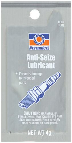 Permatex    09975    anti seize lubricants style  cap  wt  5 g  pkg pouch