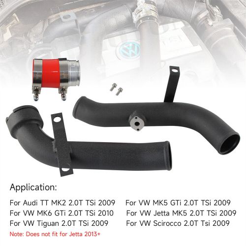 Turbo discharge pipe conversion for vw golf gti jetta mk5 mk6 audi tt a3 red