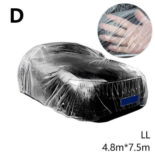 1*universal car cover dustproof plastic waterproof pe rain dust snow protect au