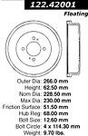 Centric parts 123.42001 rear brake drum