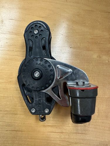 Harken - 57mm carbo fiddle block - swivel, cam cleat part #: 2623 - used