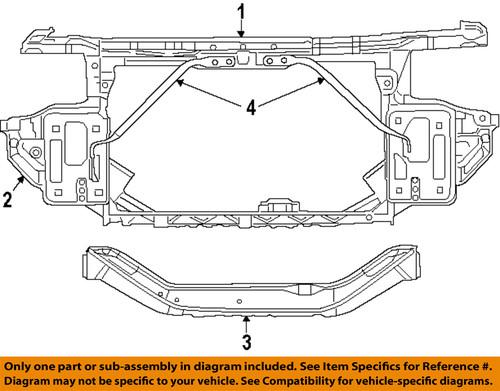 Chrysler oem 5116209al radiator support