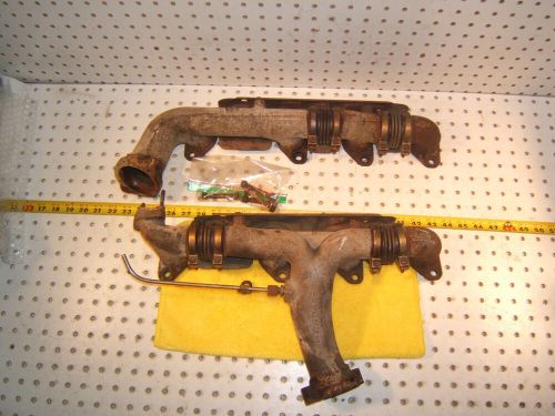 Mercedes 1977 late r107,w116 4.5l v8 l &amp; r exhaust 2 manifolds &amp; shields,type #2