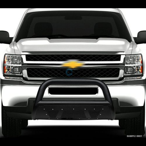 Fits 07-18 silverado/sierra 1500 textured blk studded mesh bull bar grille guard