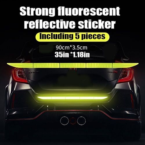 5x car auto reflective sticker warning strip tape bumper truck safety reflector