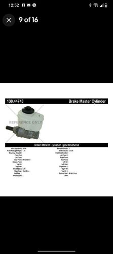 Centric parts 130.44743 centric premium brake master cylinder