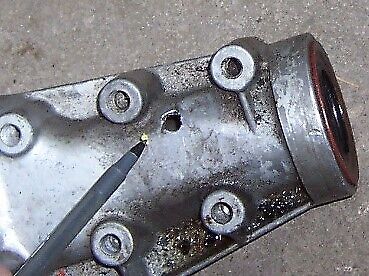 Muncie 4 speed transmission tail shaft housing 3857584 m20 m21 part . needs rep