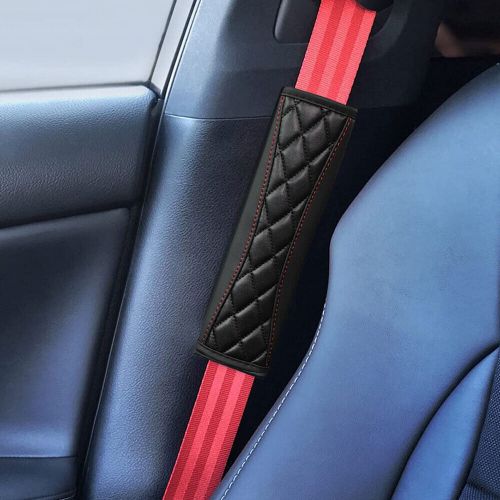 1x car seat belt shoulder strap cover faux sheepskin comfortable car accessories