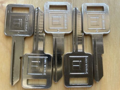 General motors b50-c key blanks. lot of five(5) blank keys.