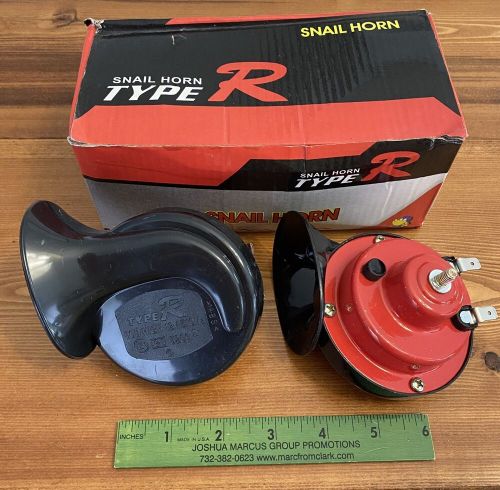 2 red type r snail electric air horn 24 v frequency 510 hz 410 hz