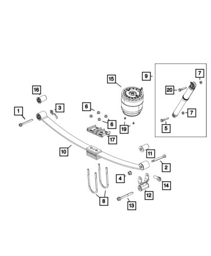 Genuine mopar u-bolt 6510715aa