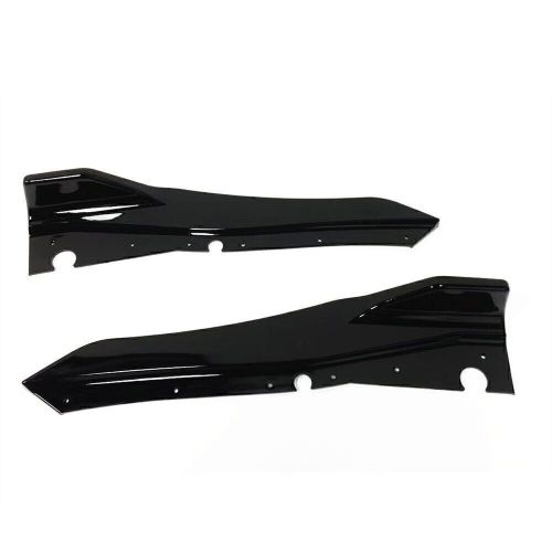 Gloss black rear bumper lip canard fin splitter kit for 2018-2020 infiniti q50