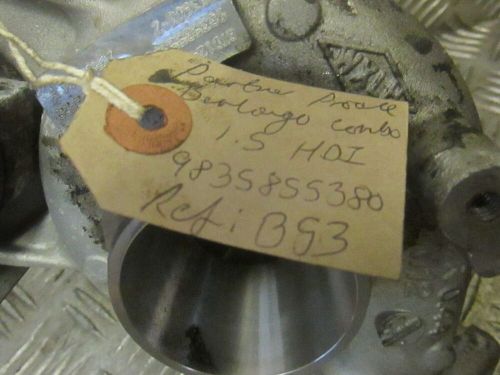 Partner berlingo combo proace 1.5 hdi turbocharger 9835855380 (ref: b53)