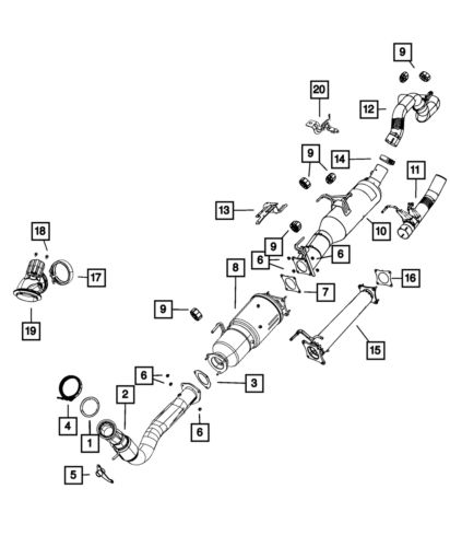 Genuine mopar catalytic converter 68288930ac