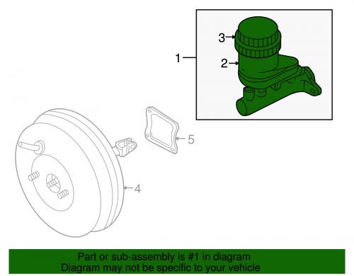 Genuine mitsubishi master cylinder mr977089